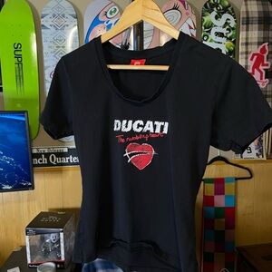 Ducati Black Short Sleeve Women's Tee